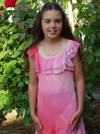 Selina ready for the dance