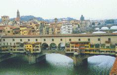 Ponte Vecchio taken from a window in the Uffizi
